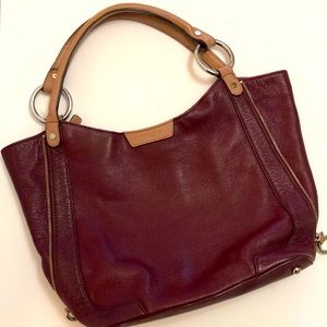 Sequoia Paris Burgundy/Tan shoulder bag